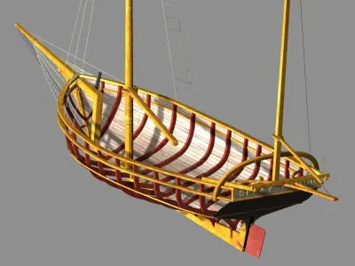 Sloop Spray of Joshua Slocum 3D model