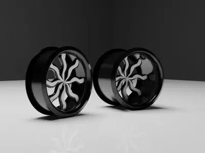 Drag Wheels 3D model