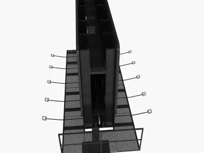 Billboard Low-poly 3D model