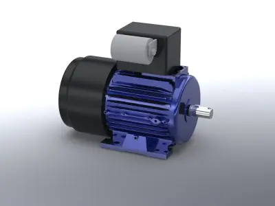 1-5 kw Single Phase Electric Motor ML90L-4 220V 2 3D model