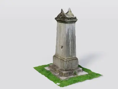 Historic gravestone model 3D model