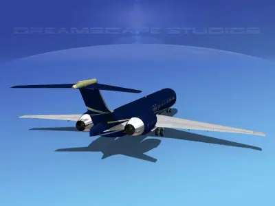 McDonnell Douglas MD-87 Corporate 3 3D model