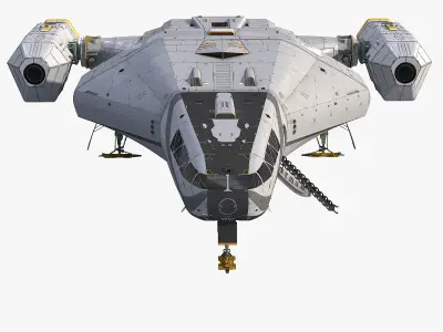 3D Sci-Fi Scout Spaceship 3D model