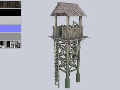 Watchtower Low-poly 3D model