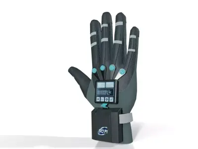 Sci-Fi Surgical Glove Low-poly 3D model