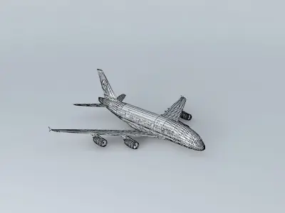 Lufthansa A380 Free 3D model