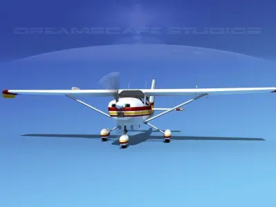 Cessna 172 Skyhawk STOL V03 3D model
