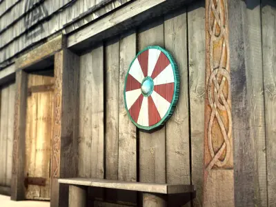 Viking House 1 Low-poly 3D model