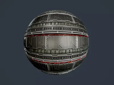 Sci-Fi Military Seamless PBR Texture 97 Texture