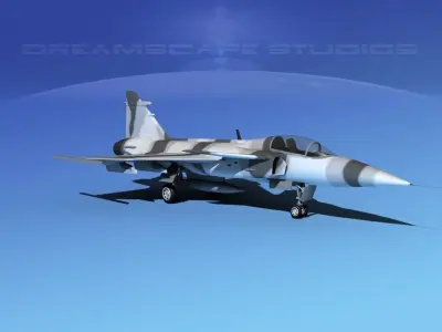 SAAB JAS 39 Gripen V10 3D model