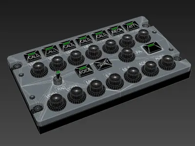 AUDIO Panel Low-poly 3D model