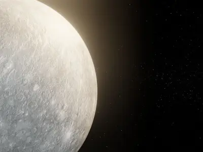 Photorealistic Mercury High-Res Textures and Sci-Fi Music Pack Low-poly 3D model