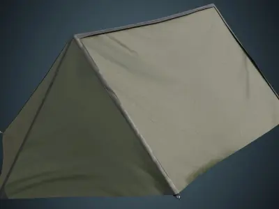 Tent 4A Low-poly 3D model