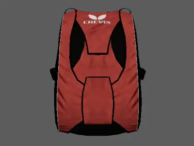 Parashoot bags Low-poly 3D model