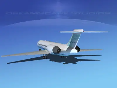 Boeing 717-200 Gulf Aviation 3D model