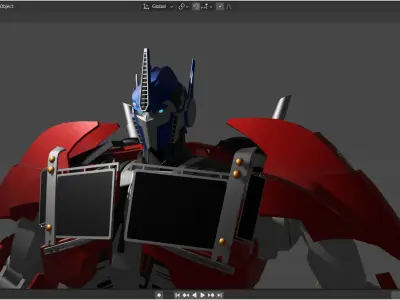 Optimus Prime TFP Low-poly 3D model