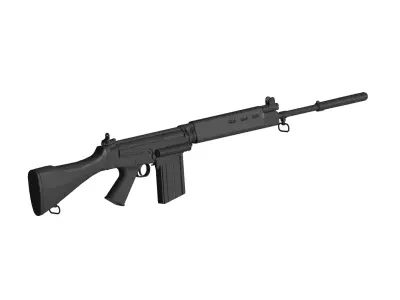 FN FAL G 3D model