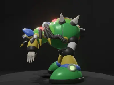 Web Spider Low-poly 3D model