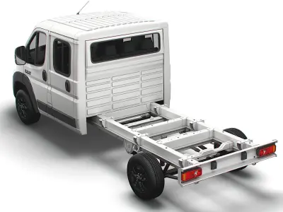 RAM Promaster Chassis Truck Crew Cab 4035 WB 2023 3D model