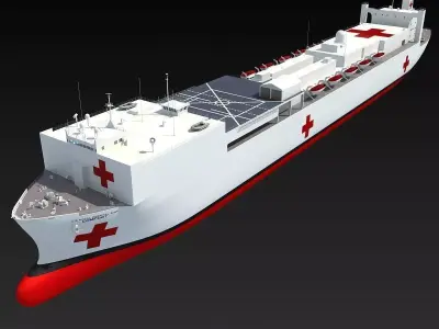 Hospital Ship USNS Comfort 3D model