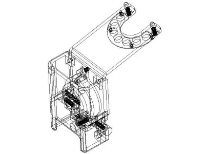 BRACKET SENSOR DETECT CASTER ALIGNMENT TESTER 3D model