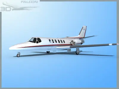 Falcon3D Citation V C560 F12 3D model