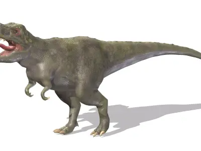 Tyrannosaurus 01 Low Poly PBR Realistic Low-poly 3D model