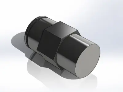 Conexao SMC KQ2H08-02S Connection 3D model