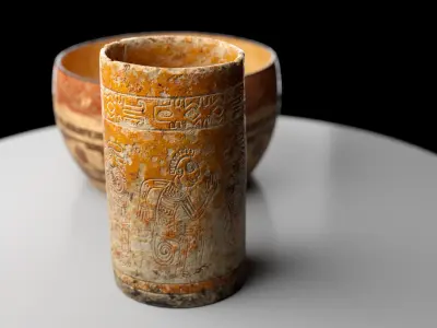 Ancient Clay Pots Low Poly PBR Low-poly 3D model