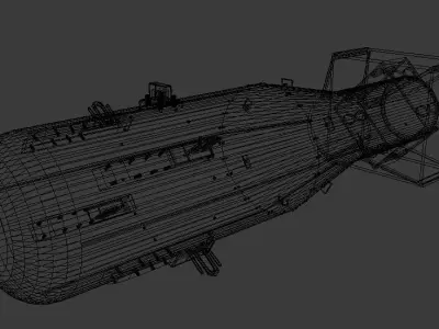 Little Boy Atomic Bomb 3D model order