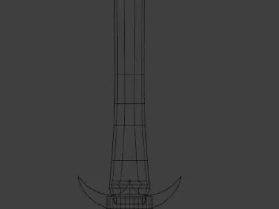 Terragrim - Short Sword - Low Poly Game Ready Low-poly 3D model