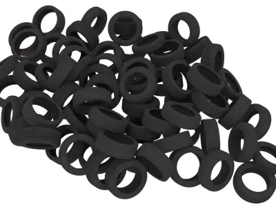 tires pile 3 3D model