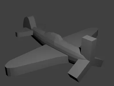 Soviet Yak-9 Fighter Aircraft Free 3D print model