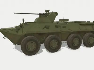 BTR-82A Low-poly 3D model