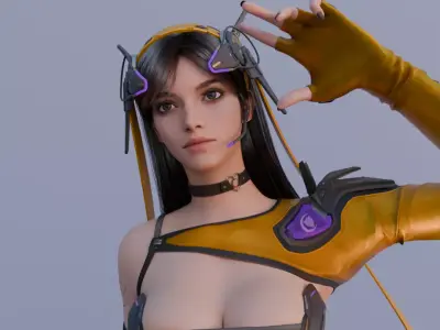 Luna defult 3D model