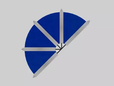 Kitana Fan Blade 3D Model Low-poly 3D model
