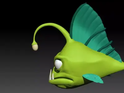 Fish model in stylized cartoon - Updated Version 3D model