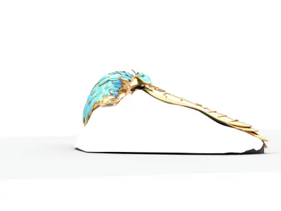 Stage oiseaux Low-poly 3D model