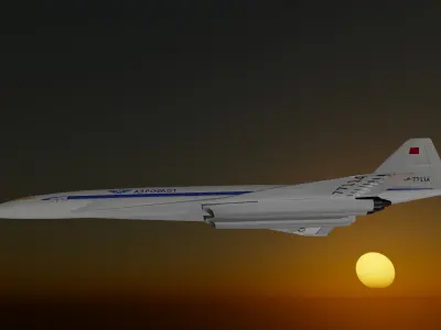 Tupolev TU 144 3D model