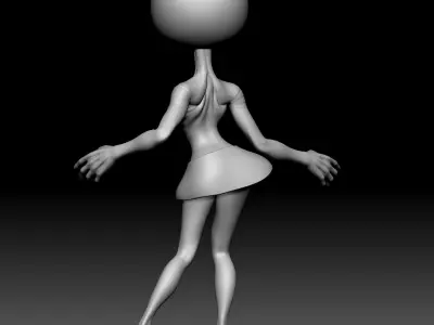 Alien Statue - 0260 3D print model