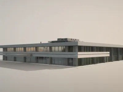 Airport Terminal UUEE TerminalB Arrival1 Low-poly 3D model