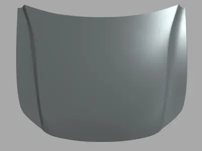 Car Bonnet 08 Low-poly 3D model