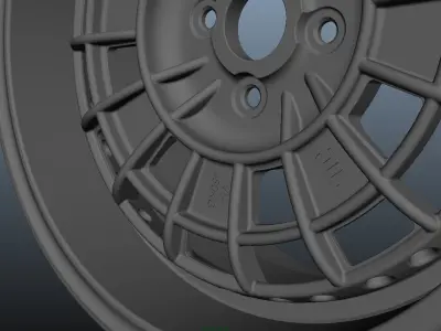 Mugen NR10R 17in JDM rare rim - RIM ONLY - 3D model