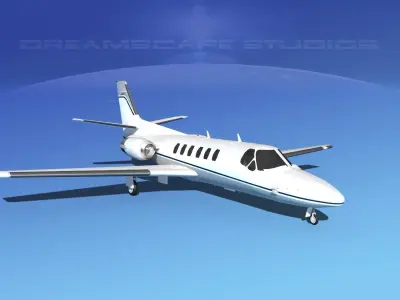 Cessna C550 Citation II V03 3D model