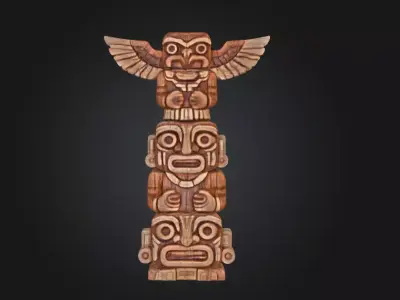 Totem Harmony Low-poly 3D model