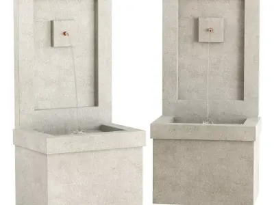 Brentwood Fountain 3D model