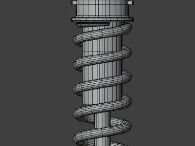 Shock with Gas Chamber Low-poly 3D model