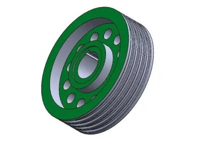 Pulley Belt 3D model