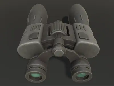 military binoculars - unity asset Low-poly 3D model