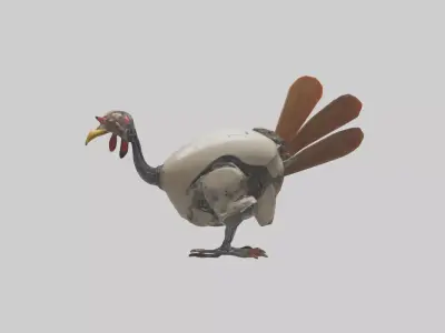 Robot version of a turkey model 3D model